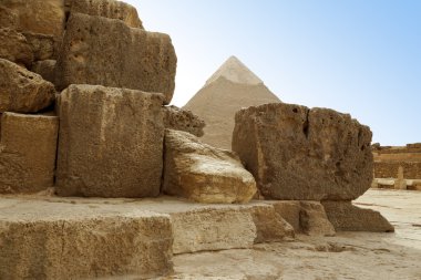 Stones of a pyramids of Giza, Egypt clipart