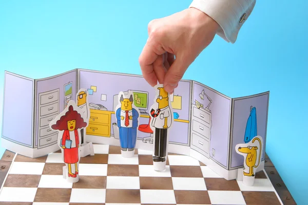 Ofis çalışanları konsepti