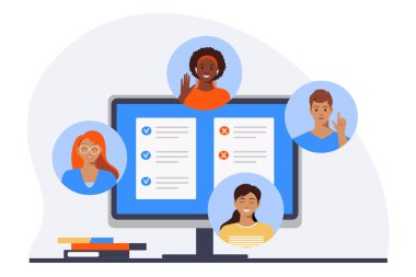 Sanal iş grupları toplantısı, video konferans çağrısı