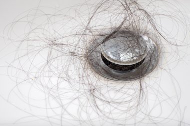 Hair loss problem clipart