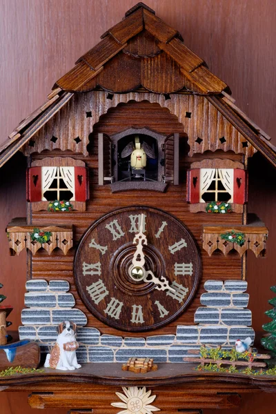 Cuckoo clock with birdie — Stock Photo, Image