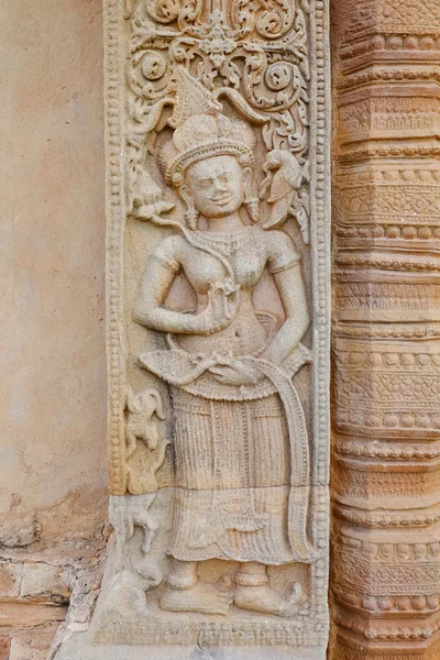 Stenen rista på castle rock temple — Stockfoto