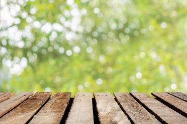 bulanık ağaç arka plan üzerinde ahşap zemin.