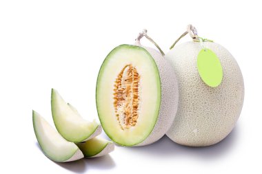 kavun beyaz arkaplanda izole.