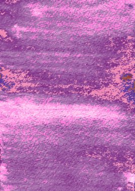 Soyut el boyama. Sanatsal renkli şablon. Suluboya doku efekti. Grunge vektör illüstrasyon. Pembe ve mor renkler. Kart, kapak, arka plan, afiş, duvar kağıdı, poster için tasarım. 