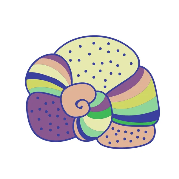 다채로운 추상적인 조개 — 스톡 벡터