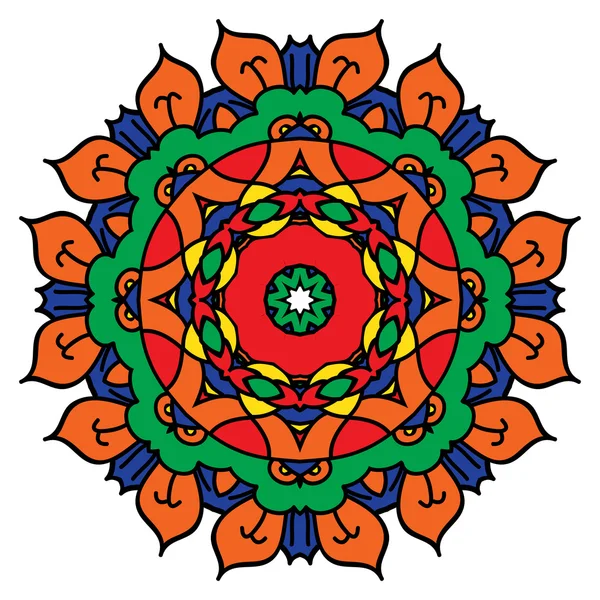 Mandala vector brillante — Vector de stock