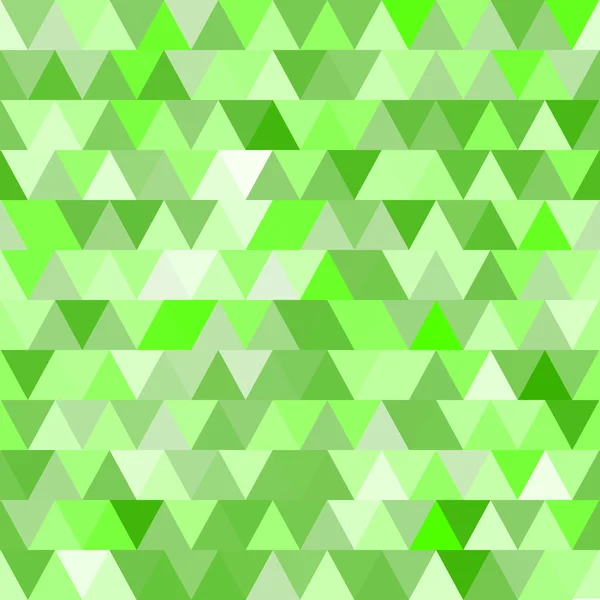 Zöld vektor varrat nélküli mintát háromszögek. Absztrakt háttér. — Stock Vector