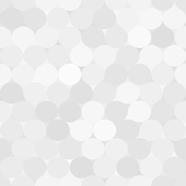 Soluk gri vektör daireler ile seamless modeli. Tek renkli geometrik arka plan.