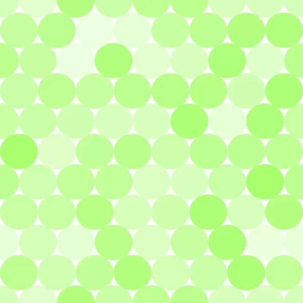 Padrão sem costura vetor verde macio com círculos. Fundo geométrico abstrato monocromático . — Vetor de Stock