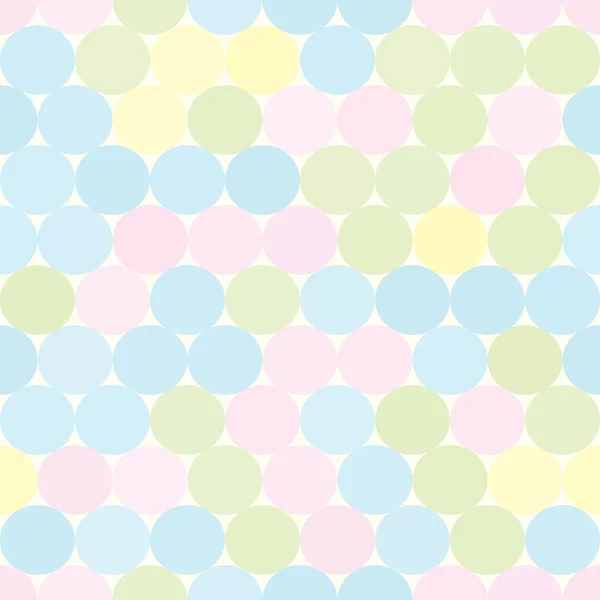 Weiche farbige nahtlose Muster mit Kreisen. abstrakter geometrischer Hintergrund. — Stockvektor