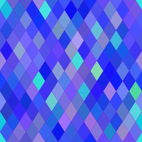 Vector seamless pattern with rhombs. Abstract bright blue and purple texture. Geometrical background. Monochrome backdrop. — Stok Vektör