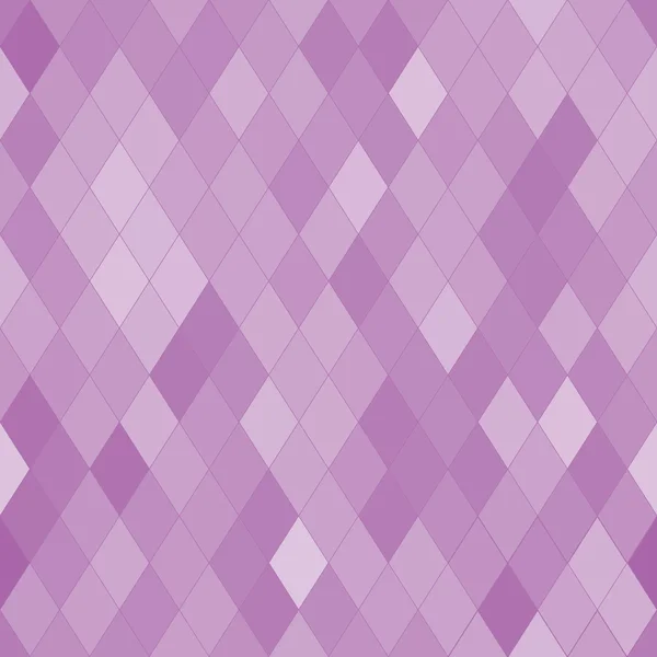 Vector seamless pattern with rhombs. Abstract purple texture. Geometrical background. Monochrome backdrop. — Stock Vector