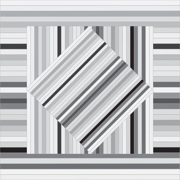 Vektormønster med forede firkanter. Abstrakt grå struktur. Geometrisk bakgrunn. Monokrom bakteppe. Modell for halen . – stockvektor