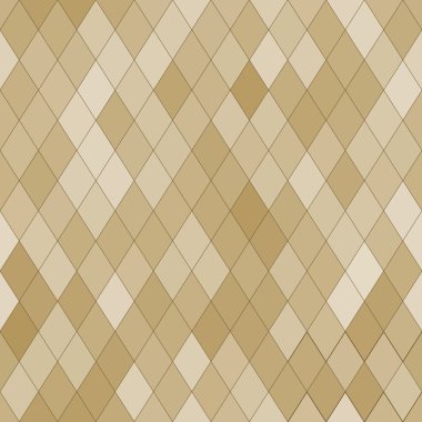 Vector seamless pattern with rhombs. Abstract beige texture. Geo