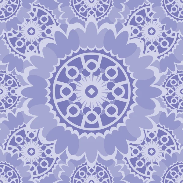 Leichtes abstraktes, nahtloses Muster mit runden Ornamenten. Vektor weicher lila Hintergrund. — Stockvektor