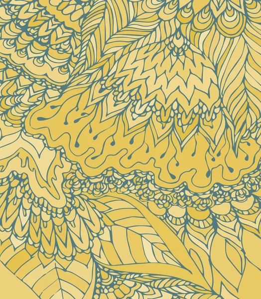 Векторна текстура з абстрактними квітами. Літній, весняний або осінній шаблон. Ніжний фон. Теплий кольоровий малюнок. Жовтий монохромний фон . — Безкоштовне стокове фото