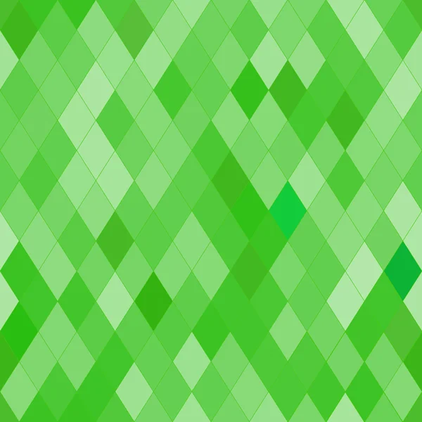 Patrón sin costura vectorial con rombos. Textu verde brillante abstracto — Vector de stock