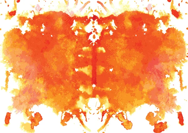 Aquarela simétrica rorschach blot —  Vetores de Stock