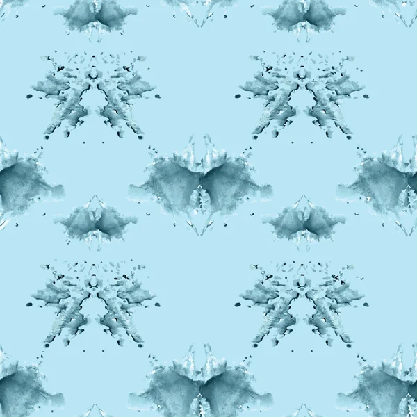 Seamless pattern, consisting of a modified watercolor blots dep — стоковый вектор