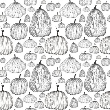 Kabaklar, el boyaması Liner ile Seamless Modeli