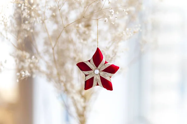 Christmas Pendant Star Decoration — Stock Photo, Image