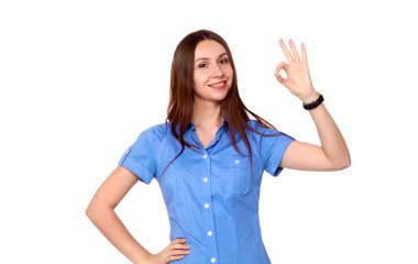 Genç güzel kız eğleniyor portresi kapatın. Doğal makyaj