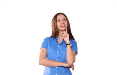 Genç güzel kız eğleniyor portresi kapatın. Doğal makyaj