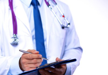 Ayakta ve girişleri kitapta yapma doktor