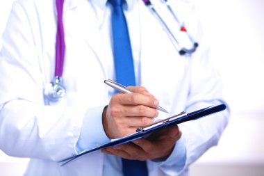 Ayakta ve girişleri kitapta yapma doktor