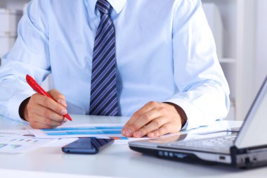 işadamı bir Resepsiyon bilgisayar grafikleri çalışma