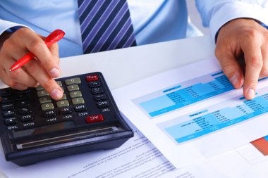 işadamı bir Resepsiyon bilgisayar grafikleri çalışma