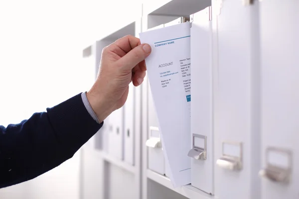 Grote stapel papier, documenten op het Bureau — Stockfoto