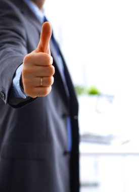 İş adamları el sıkışıyor, toplantıyı bitiriyor.