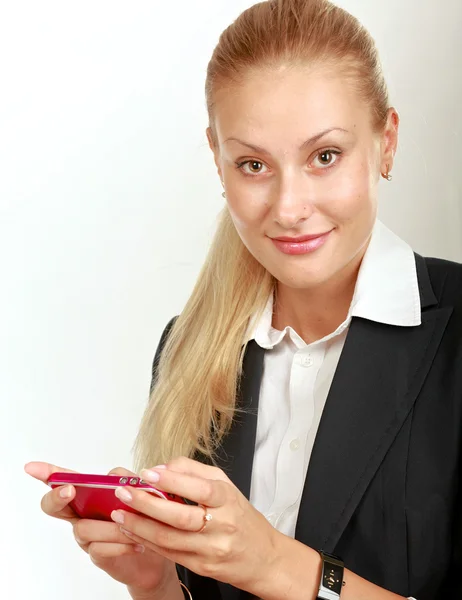 Mujer de negocios hermosa moderna en la oficina — Foto de Stock