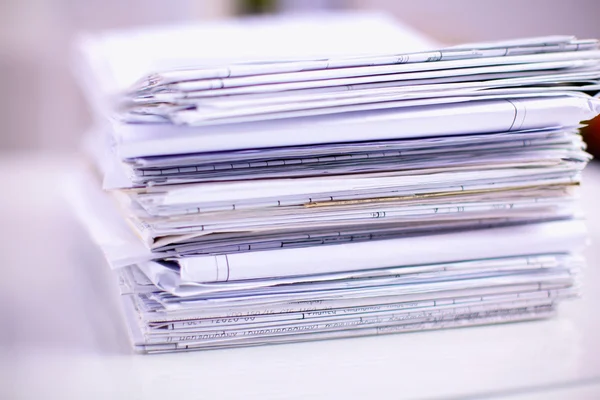 File Stack, file folder with white background — Stock Photo, Image