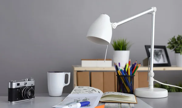 Workplace Designer avec la caméra et les instruments — Photo