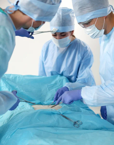 Team surgeon at work in operating room — Stock Photo, Image