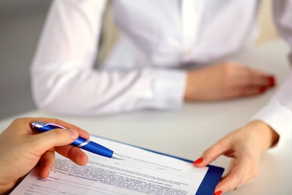 Business meeting at the office of the table — Stock Photo, Image