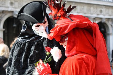 İtalya, Venedik, karnaval maske San'poz marco Meydanı