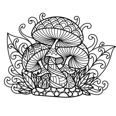 mushroom mandala mushrooms free vector eps cdr ai svg vector illustration graphic art