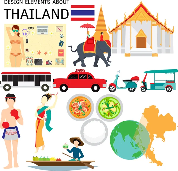 Elemento Tailândia — Vetor de Stock