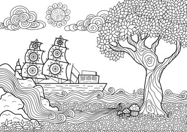 LANDSCAPE Renklendirme Kitabı