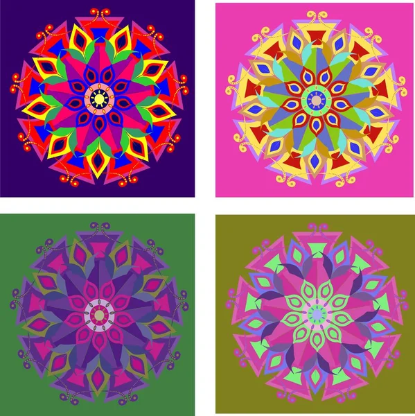 Mandala Design Für Hintergrund Oder Tapete — Stockvektor