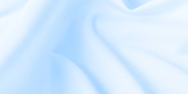 Minimalist abstract image of light blue fabric. Soft subtle lighting highlights natural folds and curves, creating sense calm and gentle movement. Smooth texture and soft color palette