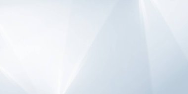 Soyut dijital teknoloji arka planında beyaz ile açık gökyüzü mavisi arasında yumuşak bir eğim var. Kompozisyon, üst üste binen şeffaf ve parlayan beyaz çizgileri tanımlar