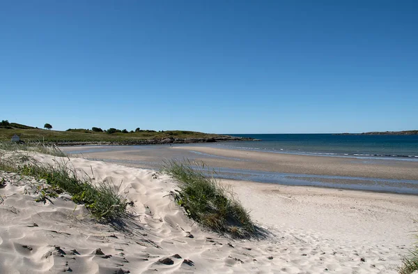 Wunderschöner Strand Von Farstad Mit Dünen Keine Menschen Und Kein — Stockfoto