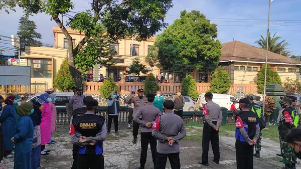 Cikancung West Java Indonesia Ιουνίου 2021 Τομεακή Αστυνομία Της Cikancung — Φωτογραφία Αρχείου