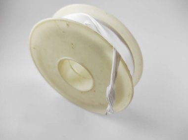 Photo of seal tape isolated on white background in mini studio