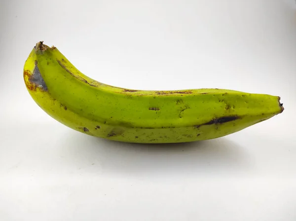 Photo Green Banana Isolated White Background Mini Studio — Foto de Stock